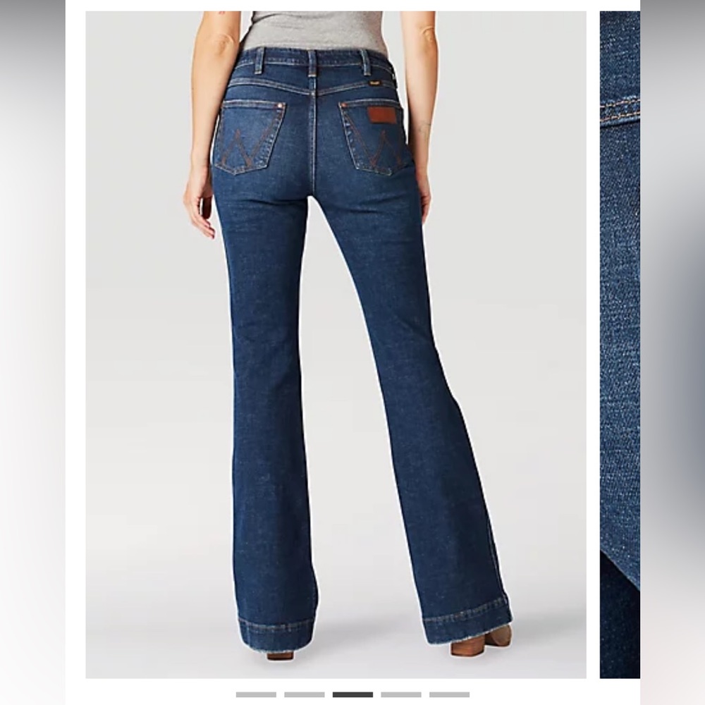 THE WRANGLER RETRO® PREMIUM JEAN: WOMEN'S HIGH RISE TROUSER IN ELLERY. Size30x36